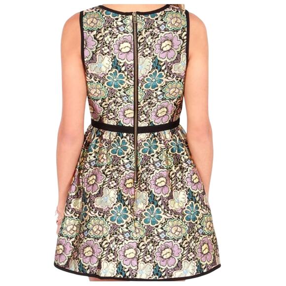 Ladakh Anthropologie opulence gold floral dress size 4 - Picture 4 of 9